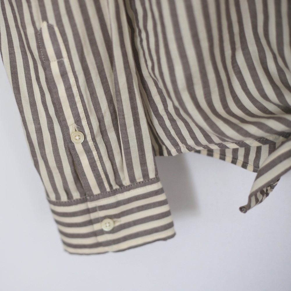 NWT Madewell Tie-Front Shirt in Maitland Stripe - Picture 6 of 7